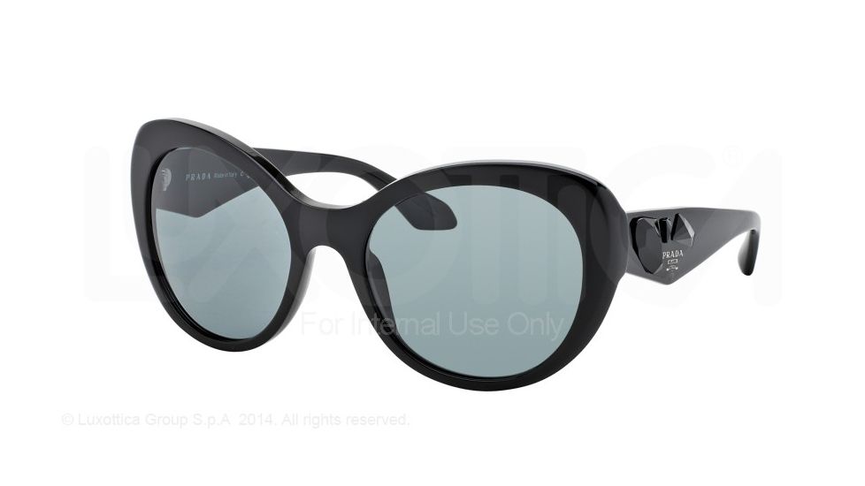 Prada VOICE PR26QS Bifocal Prescription Sunglasses PR26QS-1AB3C2-56 - Lens Diameter 56 mm, Frame Color Black