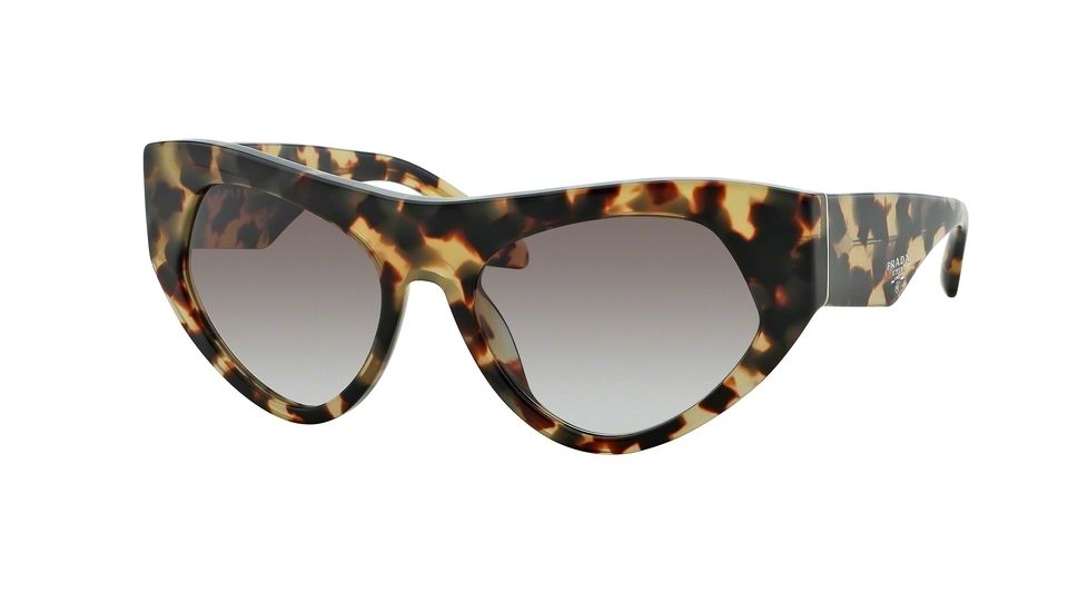 Prada VOICE PR27QS Single Vision Prescription Sunglasses PR27QS-7S00A7-56 - Lens Diameter 56 mm, Frame Color Havana
