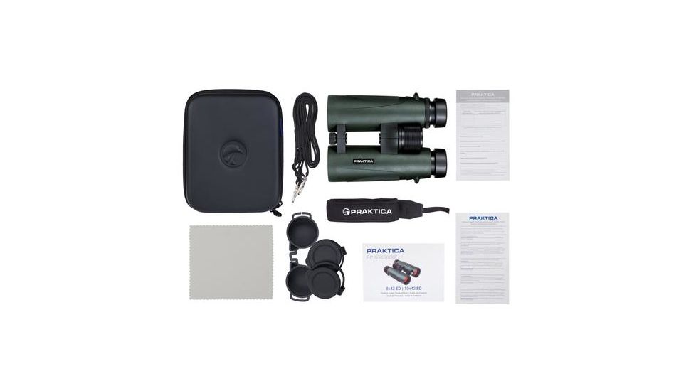 Praktica Ambassador FX 10x42 ED Binoculars, Green PRA136