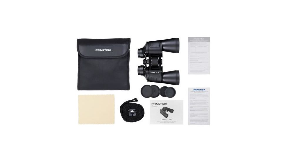 Praktica Falcon 10x50 Binoculars, Black PRA123