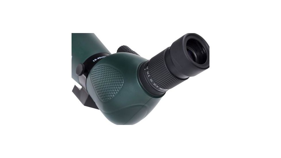 Praktica Highlander Angled Spotting Scope 15-45x60mm w/ Tripod, Green PRA118