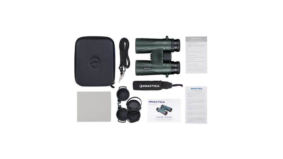 Praktica Marquis8x42 ED FX Binoculars, Green PRA137