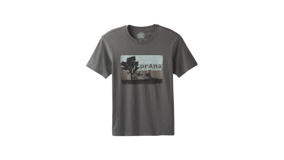 prAna Aggler Everyday T-Shirt - Mens, Charcoal Heather, Medium, M13181433-CCHT-M