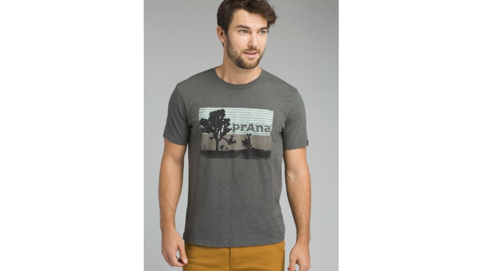 prAna Aggler Everyday T-Shirt - Men's, Charcoal Heather, Medium, M13181433-CCHT-M