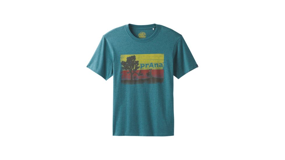 prAna Aggler Everyday T-Shirt - Mens, Deep Balsam Heather, Medium, M13181433-DMHT-M