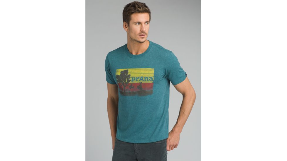 prAna Aggler Everyday T-Shirt - Men's, Deep Balsam Heather, Medium, M13181433-DMHT-M