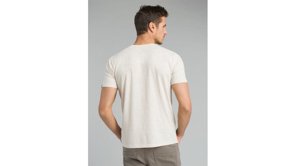 prAna Aggler Everyday T-Shirt - Mens, Weathered Beige Heather, Large, M13181433-WGHT-L