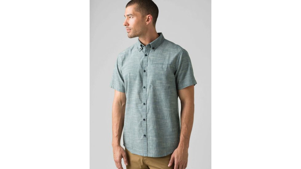 prAna Agua Shirt - Mens, Atlantic, Large, M11201599-ATL-L