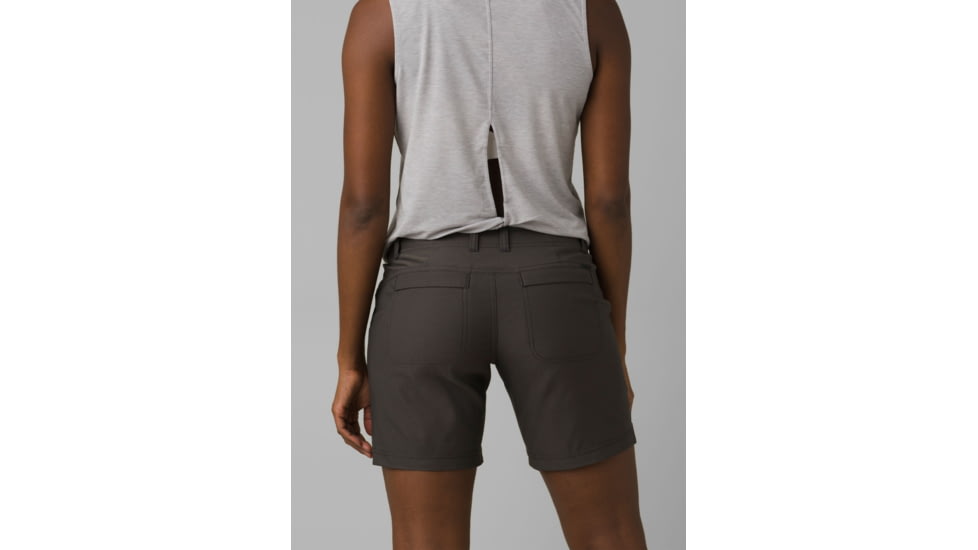 prAna Alana Short Shorts, 5 Inseam, Dark Iron, 4, 1962501-020-05-4