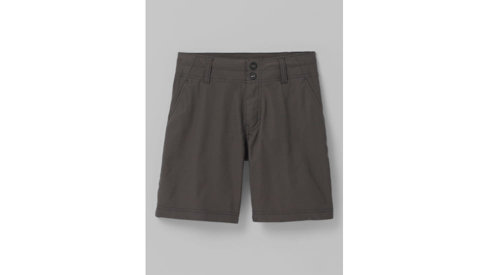 prAna Alana Short Shorts, 5 Inseam, Dark Iron, 4, 1962501-020-05-4