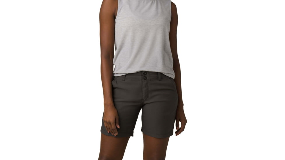 prAna Alana Short Shorts, 5 Inseam, Dark Iron, 4, 1962501-020-05-4