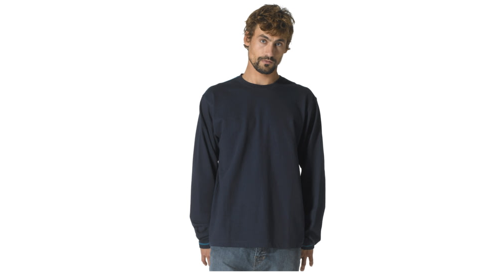prAna Amadeus LS Crew Mens - -Espresso-Small