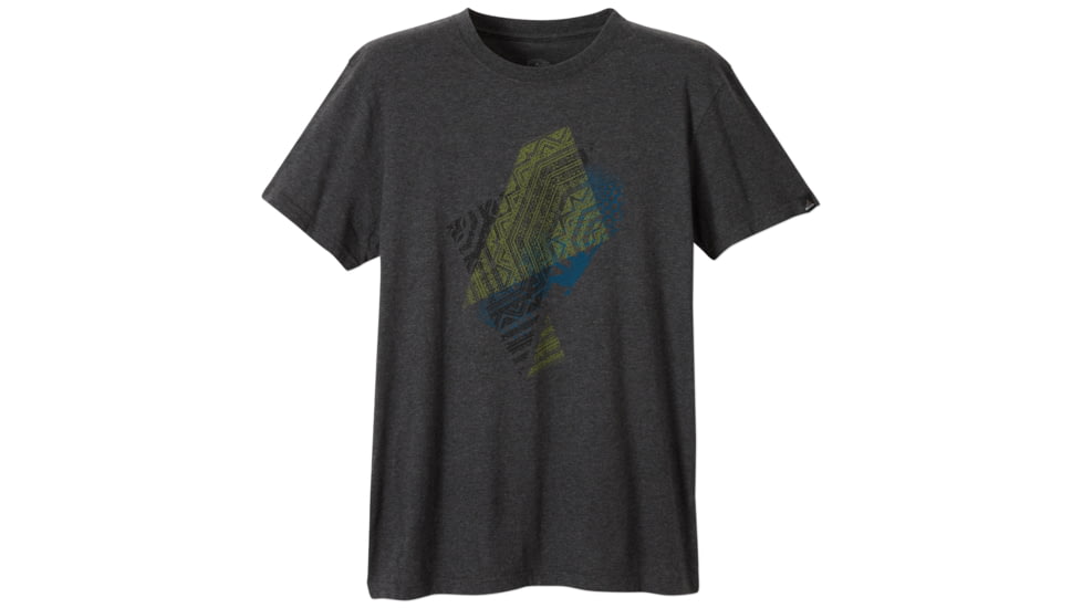 prAna Angle Tee - Men's-Charcoal Heather-Medium