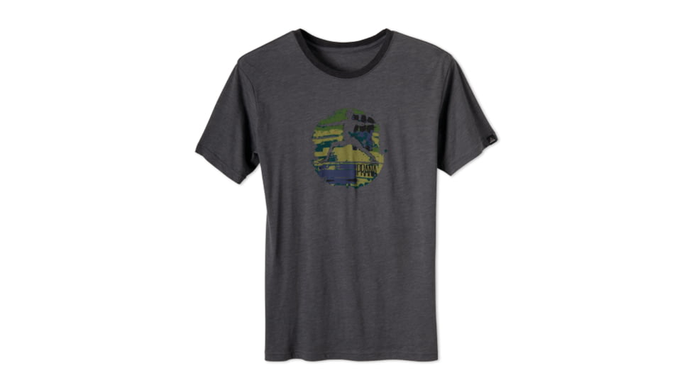 prAna Aura Heather T - Men's-Small-Charcoal