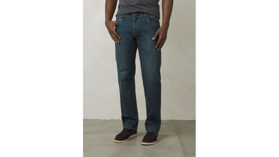 prAna Axiom Casual Jean Pant - Men's, Antique Stone Wash, 38 Waist, Short Inseam, M41173002-ANSW-38
