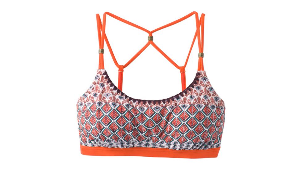 prAna Azora Top - Women's-Electric Orange Sevilla-Large