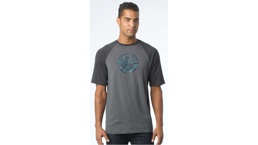 prAna Barrel Organic T-Shirt - Men's-Charcoal-Small