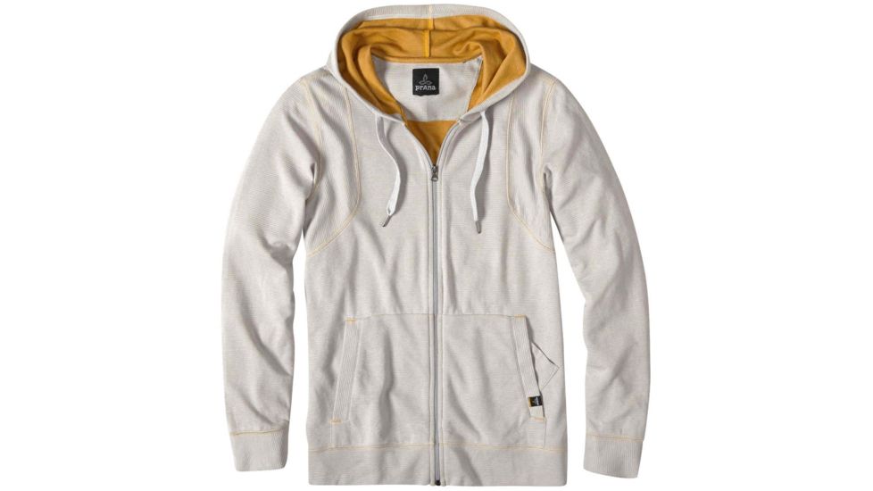 prAna Barringer Full Zip - Men's-Silver-Small