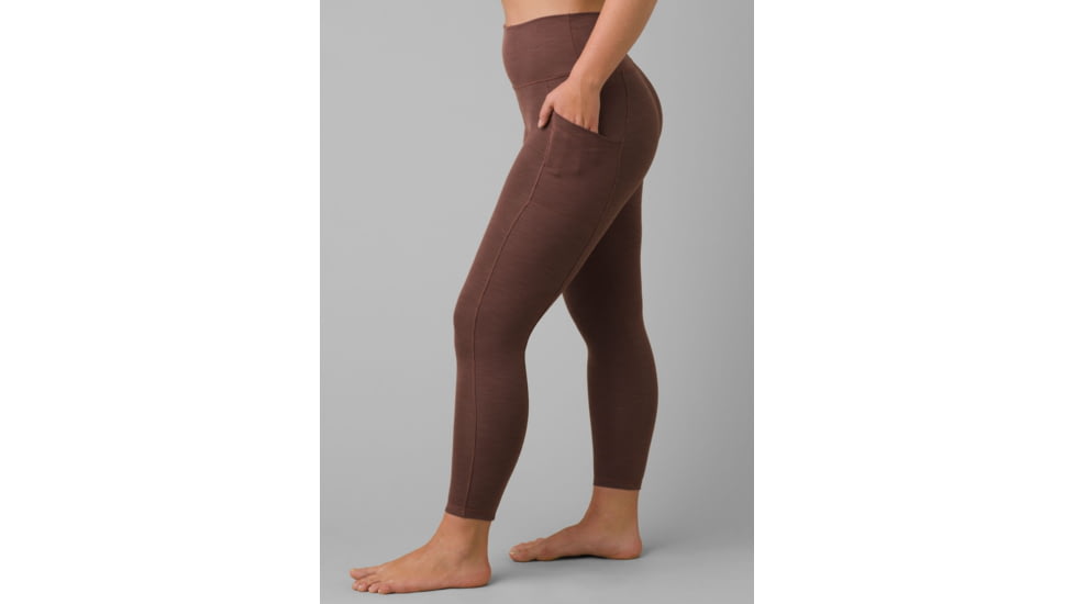 prAna Becksa 7/8 Legging Pants, Flannel Heather, Medium, W41180589-FLHT-M