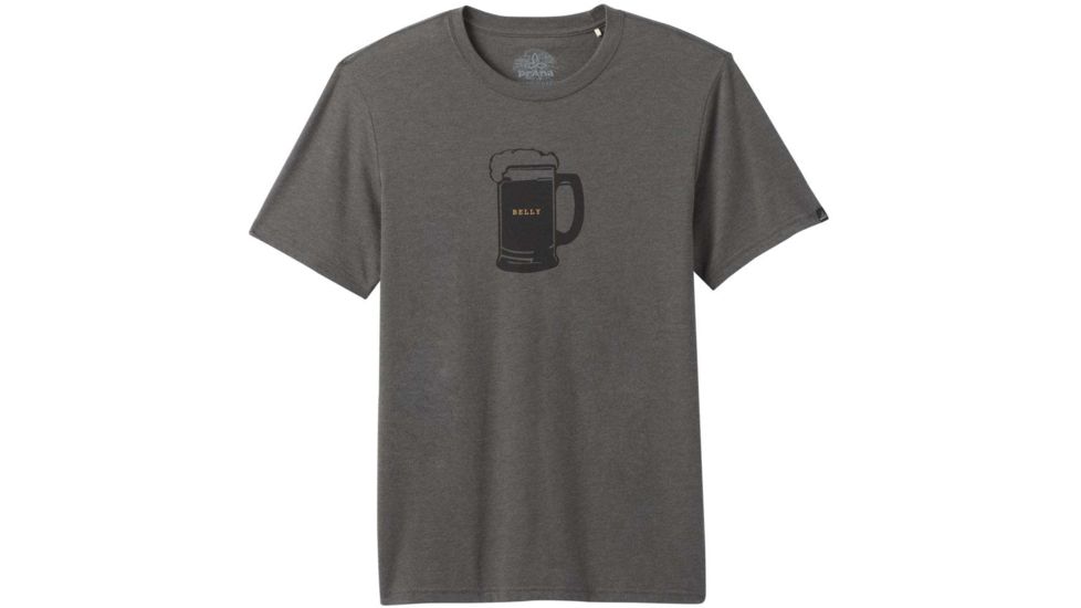prAna Beer Belly Journeyman T-Shirt - Mens, Charcoal Heather, Medium, M11202507-CCHT-M