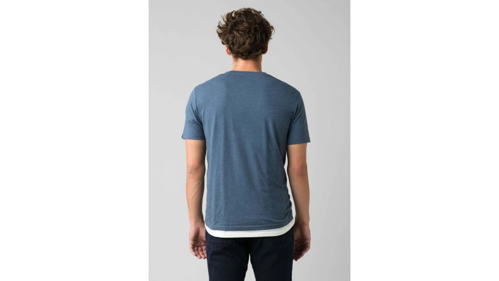 prAna Beer Belly Journeyman T-Shirt - Mens, Denim Heather, Medium, M11202507-DEHT-M