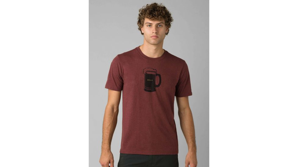 prAna Beer Belly Journeyman T-Shirt - Mens, Maple Heather, Large, M11202507-MPHT-L