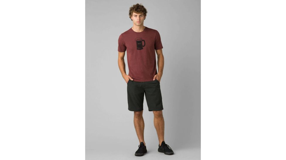 prAna Beer Belly Journeyman T-Shirt - Mens, Maple Heather, Large, M11202507-MPHT-L