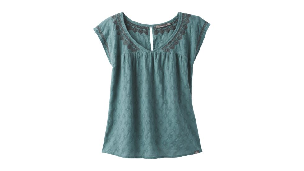 prAna Blossom Top Womens, Starling Green, X-Small, W11180386-STGR-XS