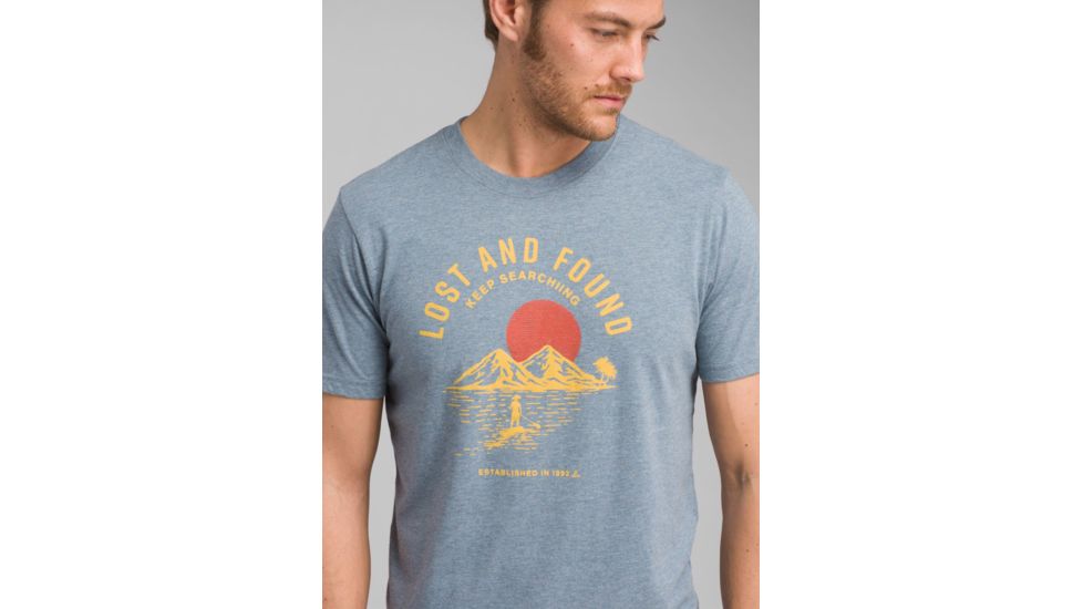 prAna Bradhaw T-Shirt - Mens, Blue Note Heather, Small, M13190644-BNHT-S