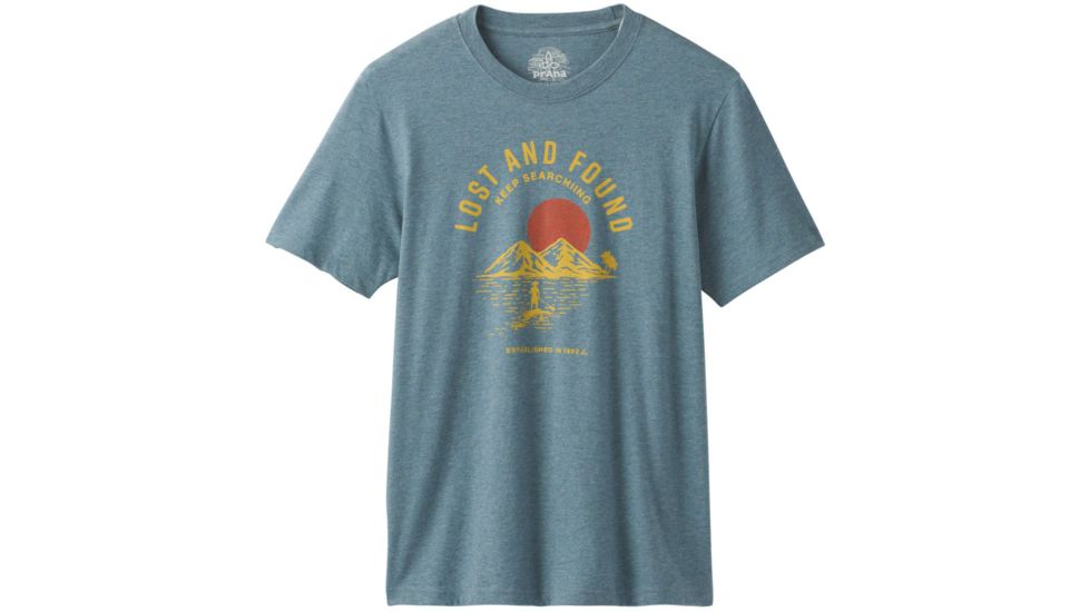 prAna Bradhaw T-Shirt - Mens, Blue Note Heather, Small, M13190644-BNHT-S