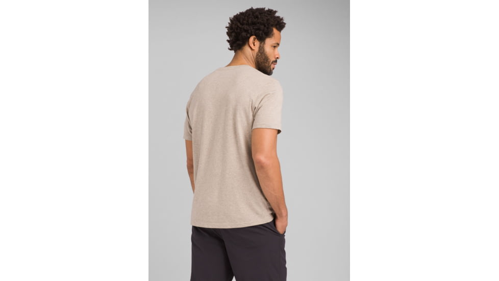 prAna Bradhaw T-Shirt - Mens, Dark Khaki Heather, Medium, M13190644-DKHT-M