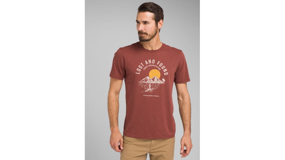 prAna Bradhaw T-Shirt - Mens, Maple Heather, Medium, M13190644-MPHT-M