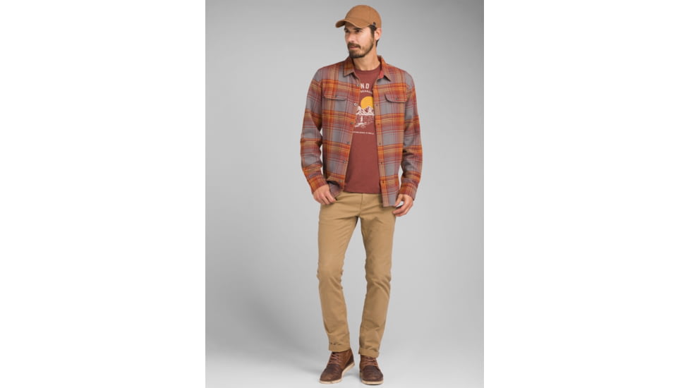 prAna Bradhaw T-Shirt - Mens, Maple Heather, Medium, M13190644-MPHT-M
