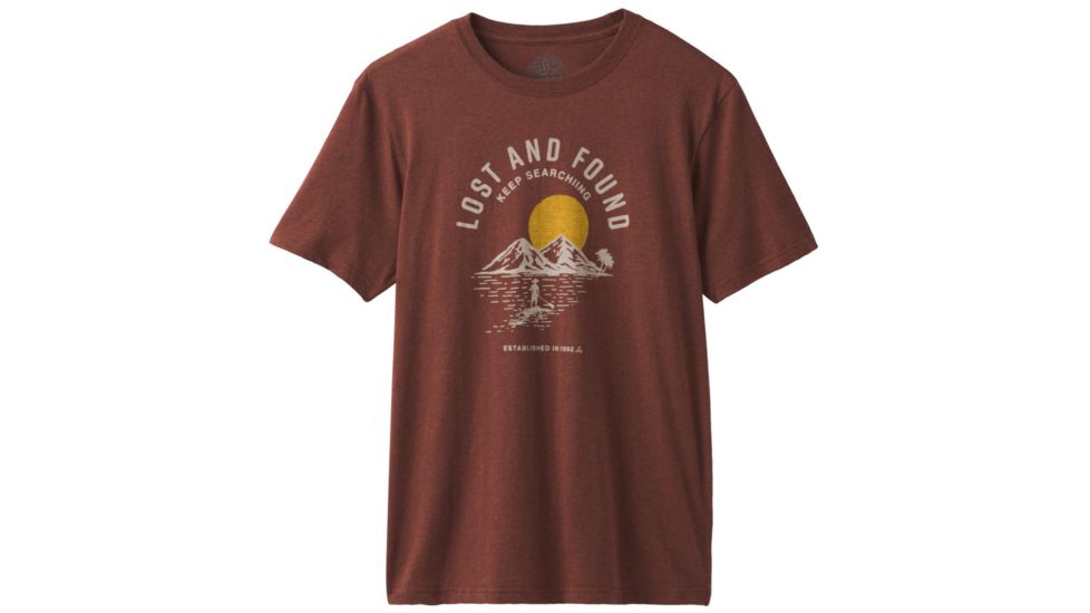 prAna Bradhaw T-Shirt - Mens, Maple Heather, Medium, M13190644-MPHT-M
