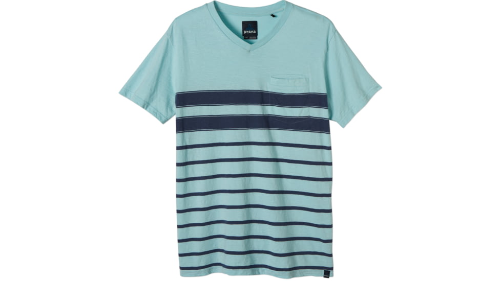 prAna Breyson V-Neck T-Shirt - Men's-Dusty Blue-X-Large