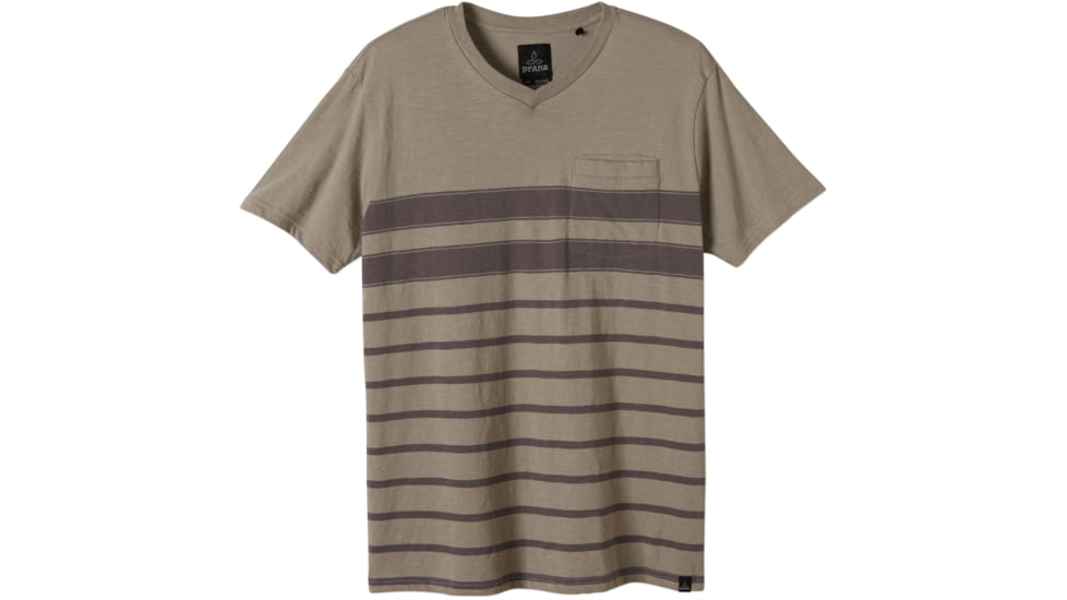 prAna Breyson V-Neck T-Shirt - Men's-Greystone-Large