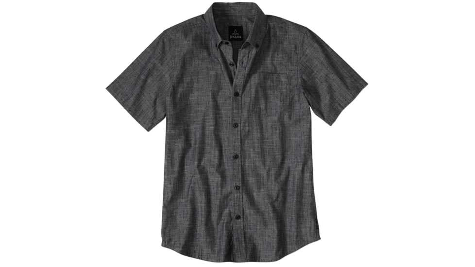 prAna Broderick Slim Fit Shirt - Men's -Charcoal-Small