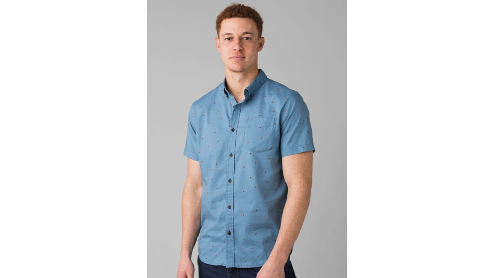 prAna Broderick Slim Fit Shirt - Mens, Nickel Cherries, Small, M11191533-NICH-S