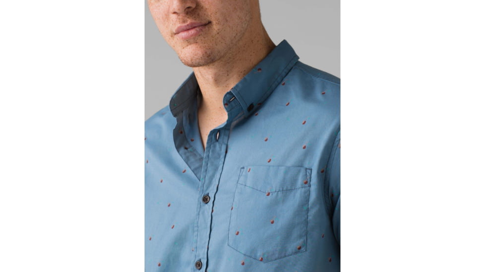 prAna Broderick Slim Fit Shirt - Mens, Nickel Cherries, Small, M11191533-NICH-S