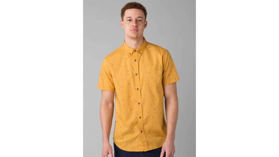 prAna Broderick Slim Fit Shirt - Mens, Toffee Cherries, Large, M11191533-TOCH-L