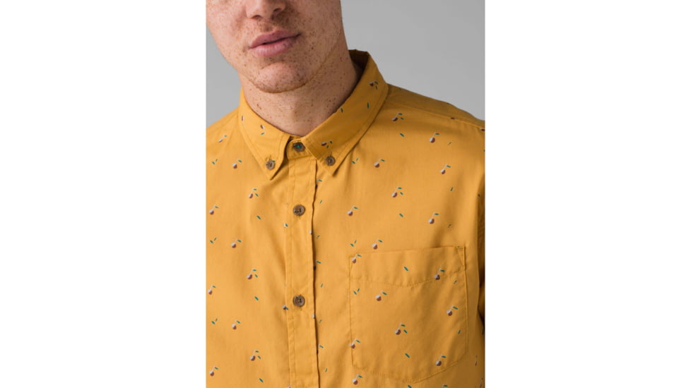prAna Broderick Slim Fit Shirt - Mens, Toffee Cherries, Large, M11191533-TOCH-L