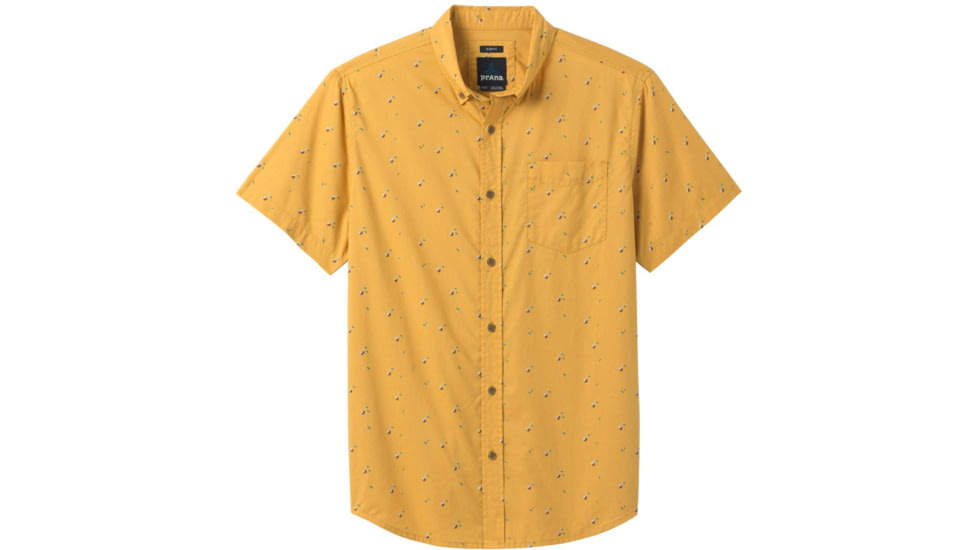 prAna Broderick Slim Fit Shirt - Mens, Toffee Cherries, Large, M11191533-TOCH-L
