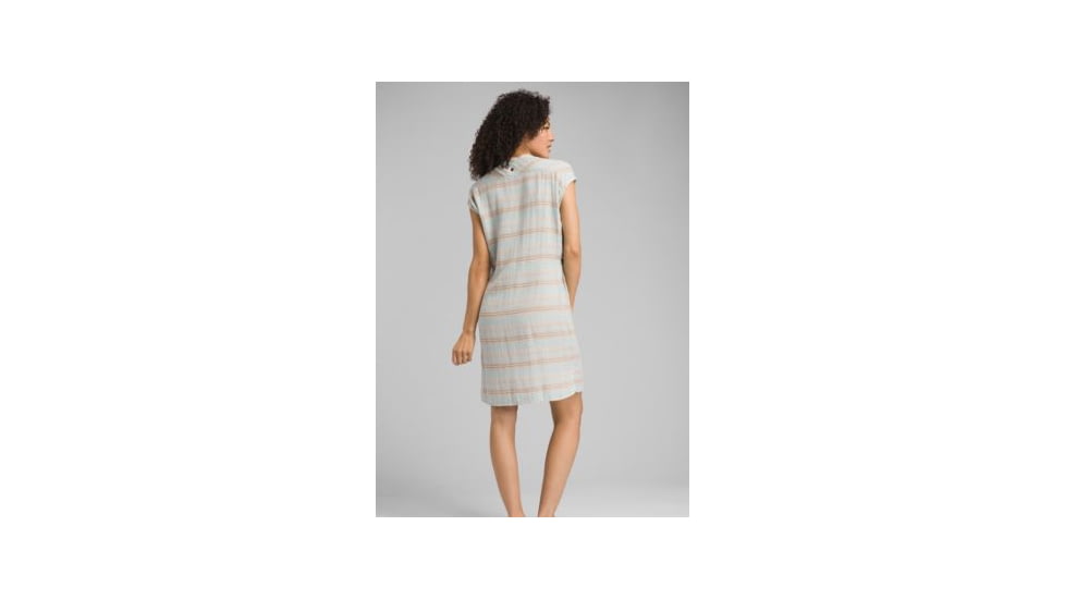 prAna Buenos Dias Dress, Iced Aqua, Medium, W31190758 -059-M