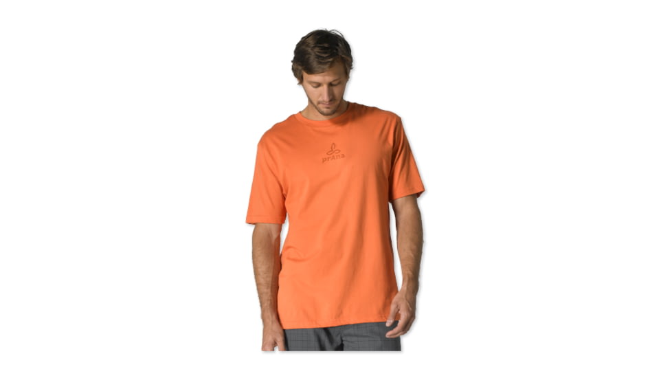 prAna Burst Organic T-Shirt-Orange-Small
