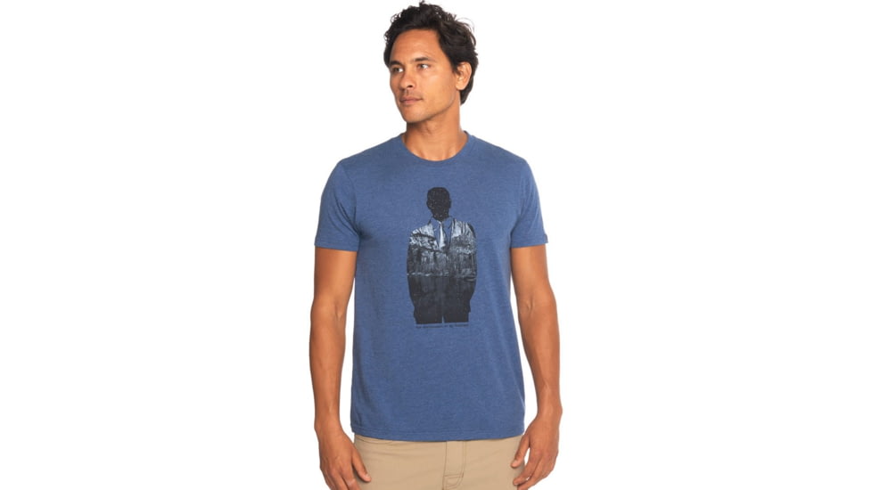 prAna Business T-Shirt - Men's-Denim Heather-X-Large