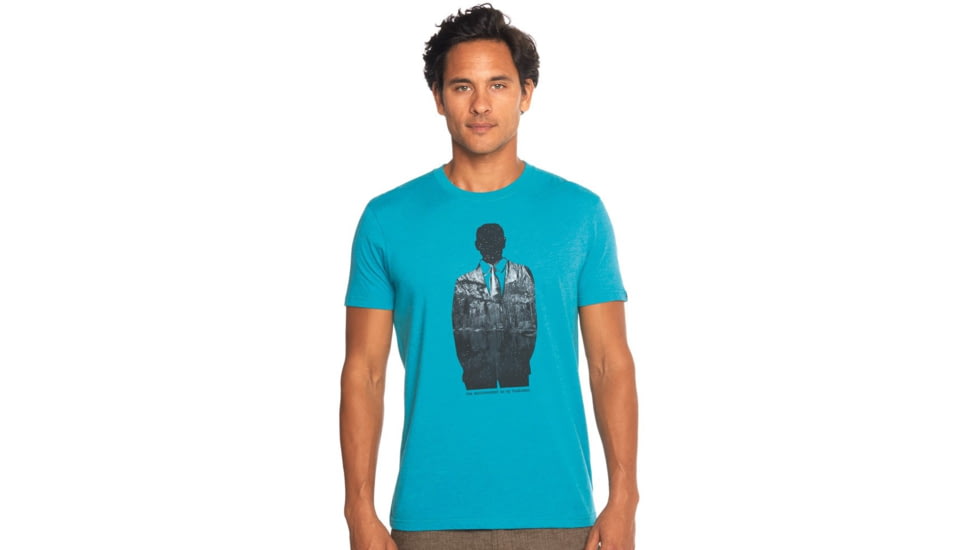 prAna Business T-Shirt - Men's-Retro Teal Heather-Small