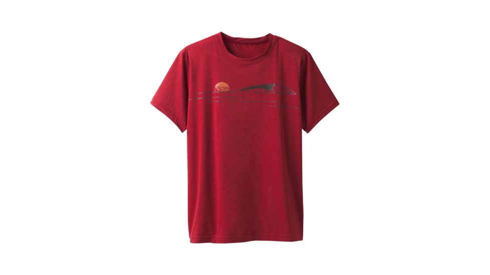prAna Calder Short Sleeve Mens, Crimson, X-Large, M1CALS116-CRI-XL