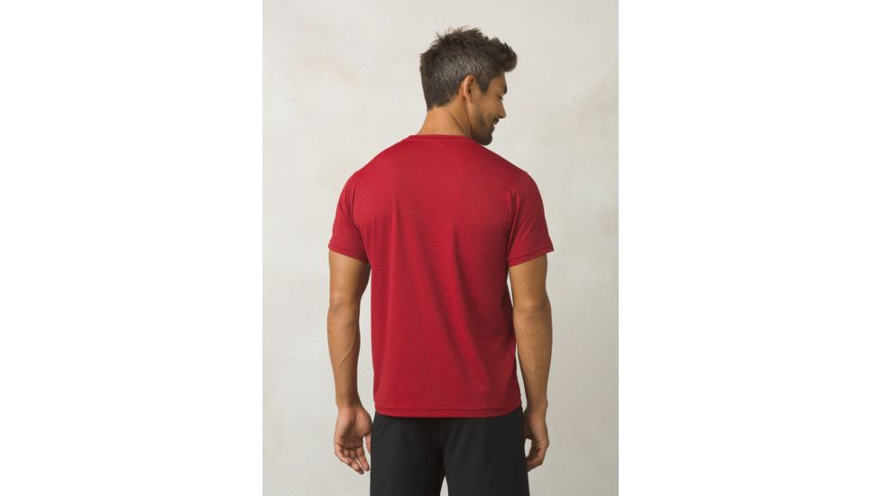 Prana Calder Short Sleeve Mens, Crimson, Small, M1CALS116-CRI-S