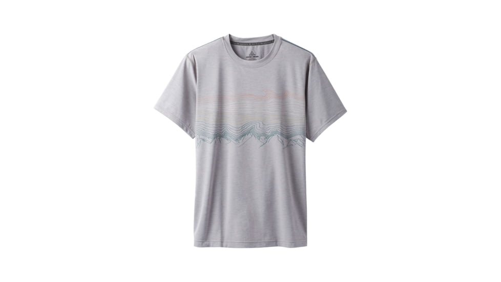 prAna Calder Short Sleeve Mens, Titanium Grey, Large, M1CALS116-TIGY-L