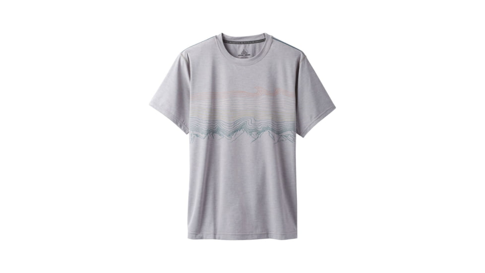 Prana Calder Short Sleeve Mens, Titanium Grey, Large, M1CALS116-TIGY-L